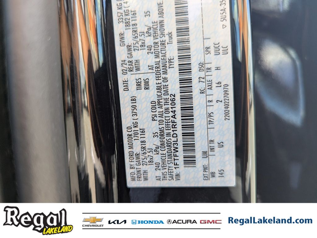 used 2024 Ford F-150 car, priced at $42,891