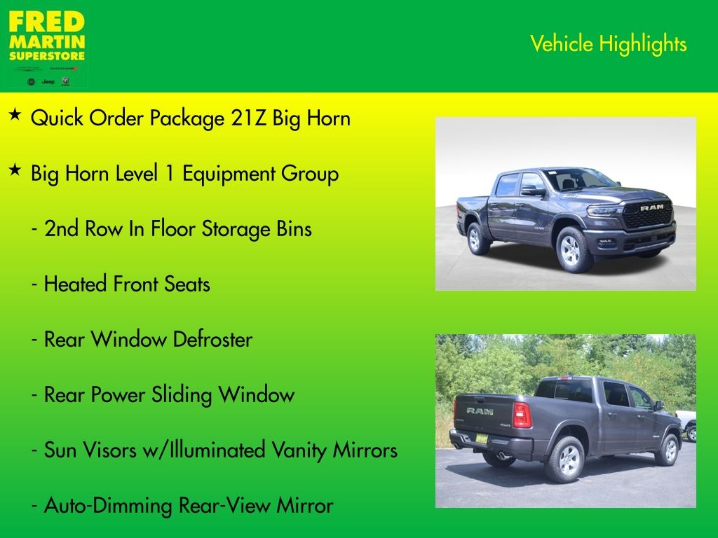 new 2026 Ram 1500 car, priced at $51,270