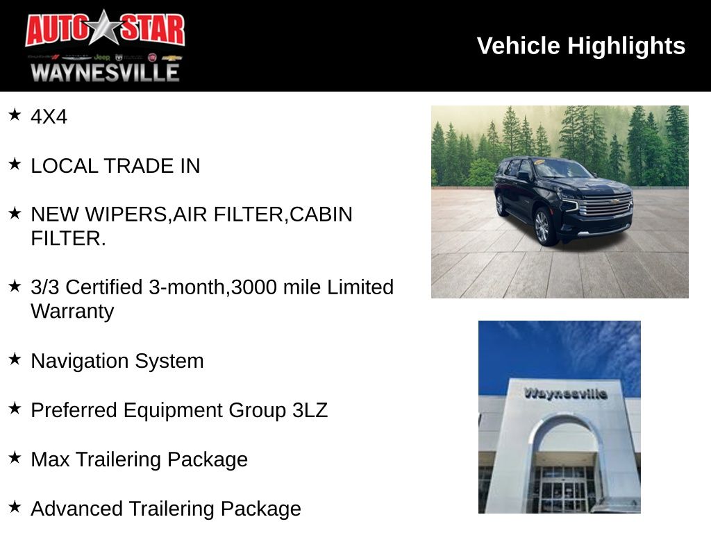 used 2023 Chevrolet Tahoe car, priced at $61,500