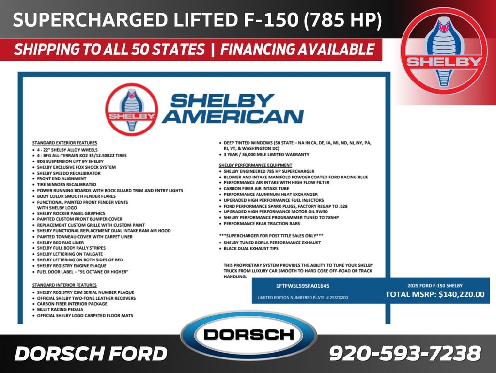 new 2025 Ford F-150 car, priced at $138,720