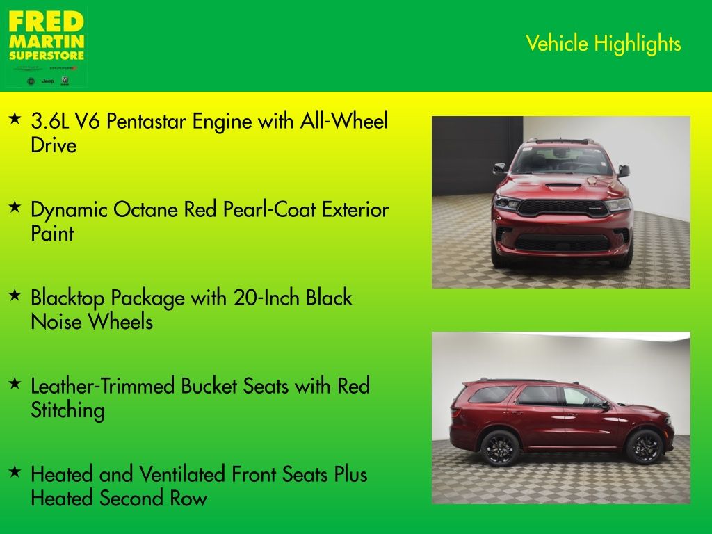 new 2026 Dodge Durango car, priced at $44,540