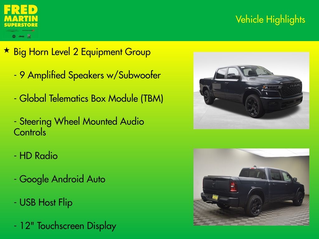 new 2026 Ram 1500 car, priced at $50,611