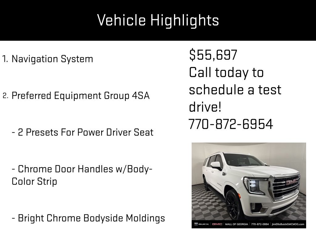 used 2023 GMC Yukon XL car, priced at $55,697
