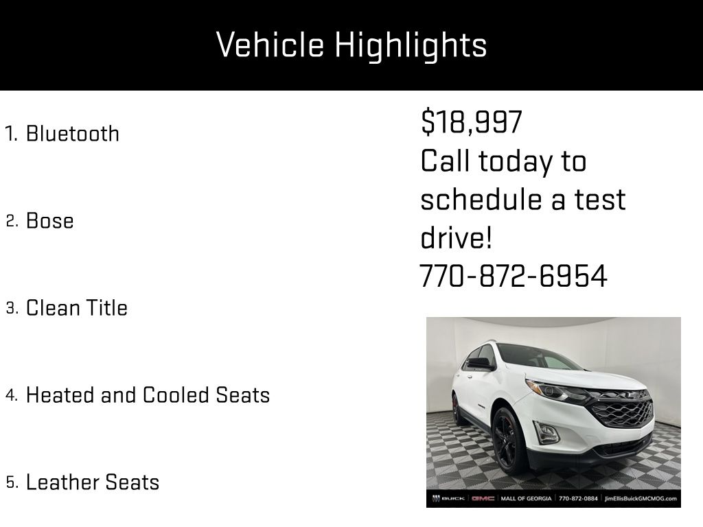 used 2021 Chevrolet Equinox car, priced at $18,997