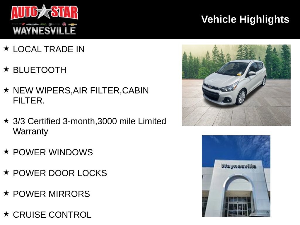 used 2017 Chevrolet Spark car, priced at $11,800