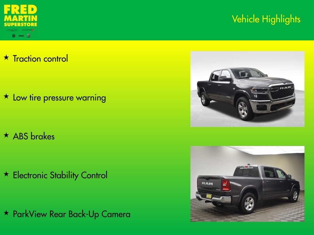 new 2026 Ram 1500 car, priced at $50,468