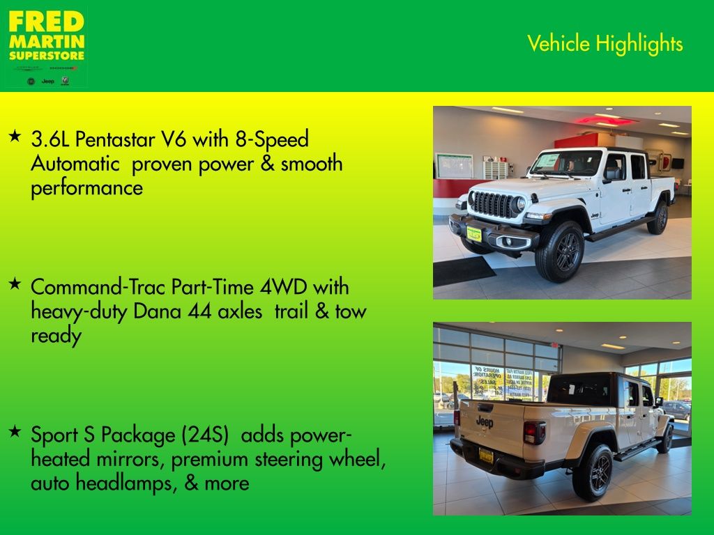 new 2025 Jeep Gladiator car, priced at $42,434