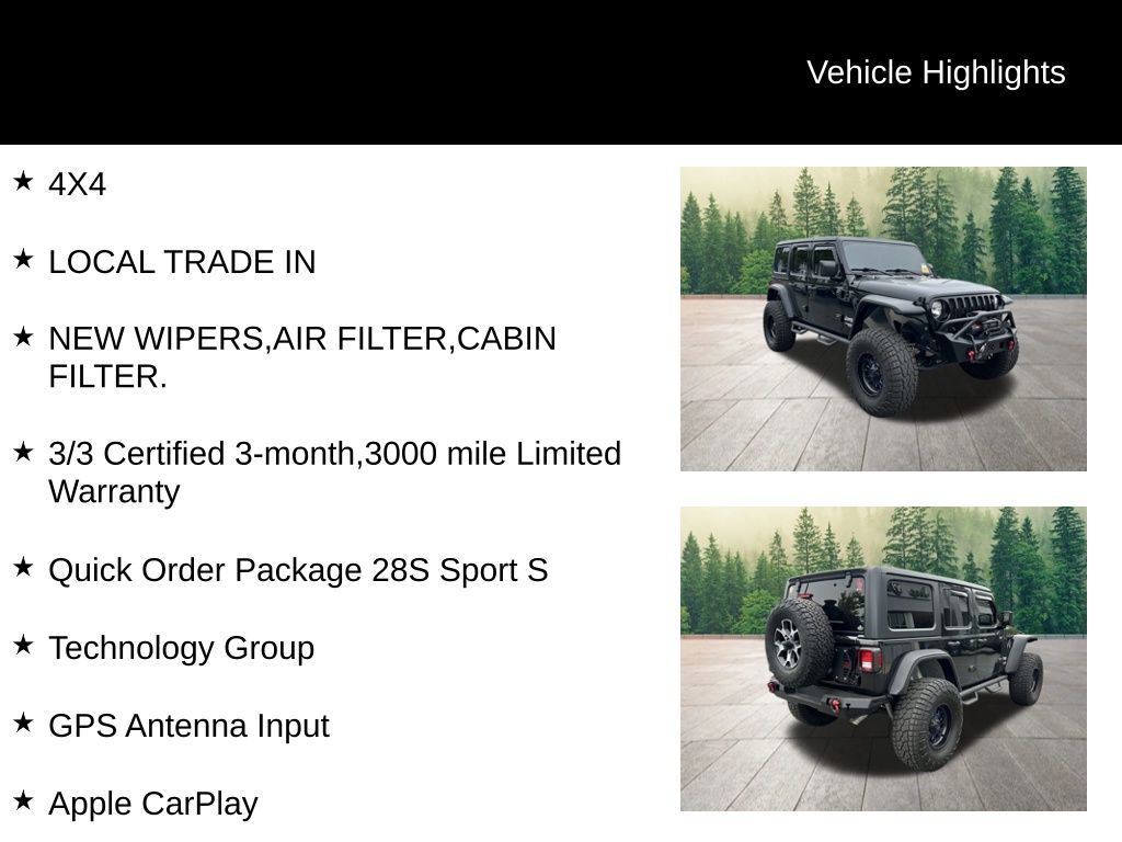 used 2019 Jeep Wrangler car, priced at $25,922