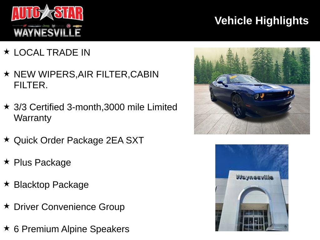 used 2020 Dodge Challenger car, priced at $21,900