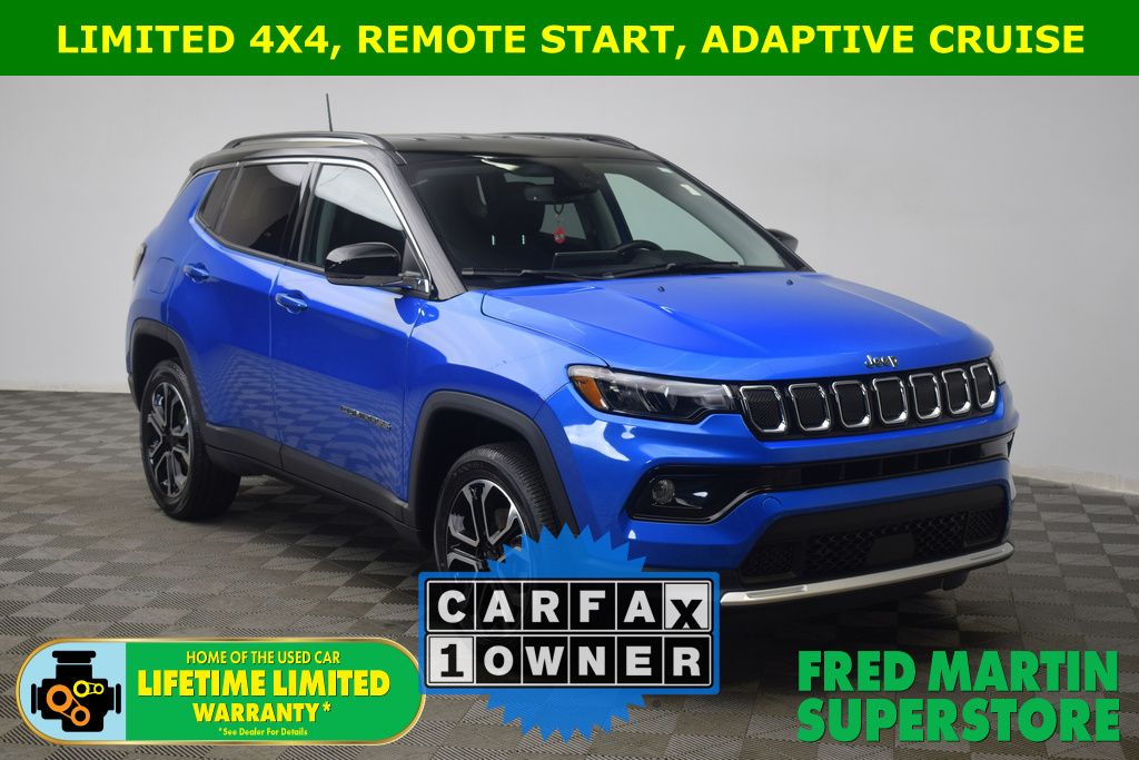used 2022 Jeep Compass car, priced at $22,500
