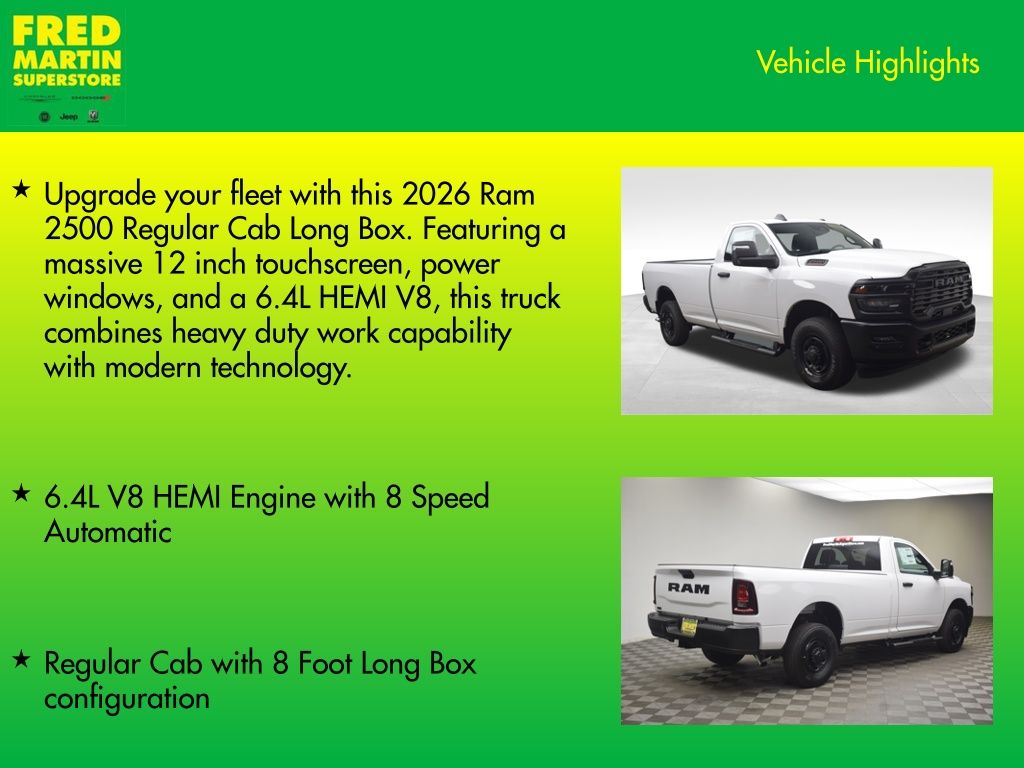 new 2026 Ram 2500 car, priced at $46,631