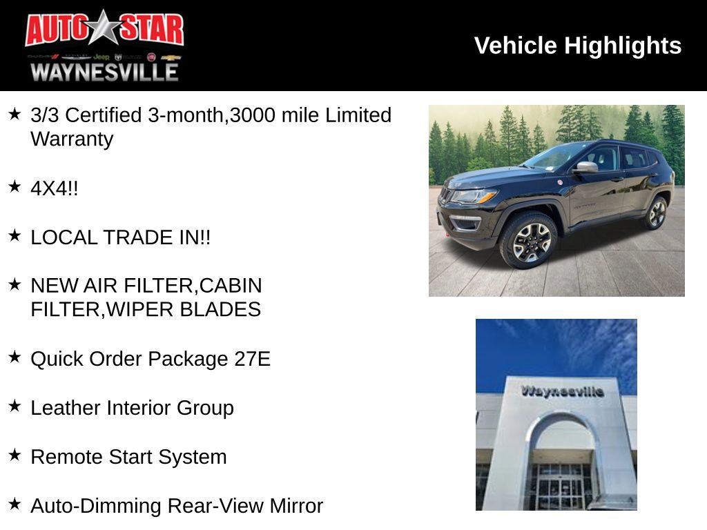 used 2018 Jeep Compass car, priced at $19,864