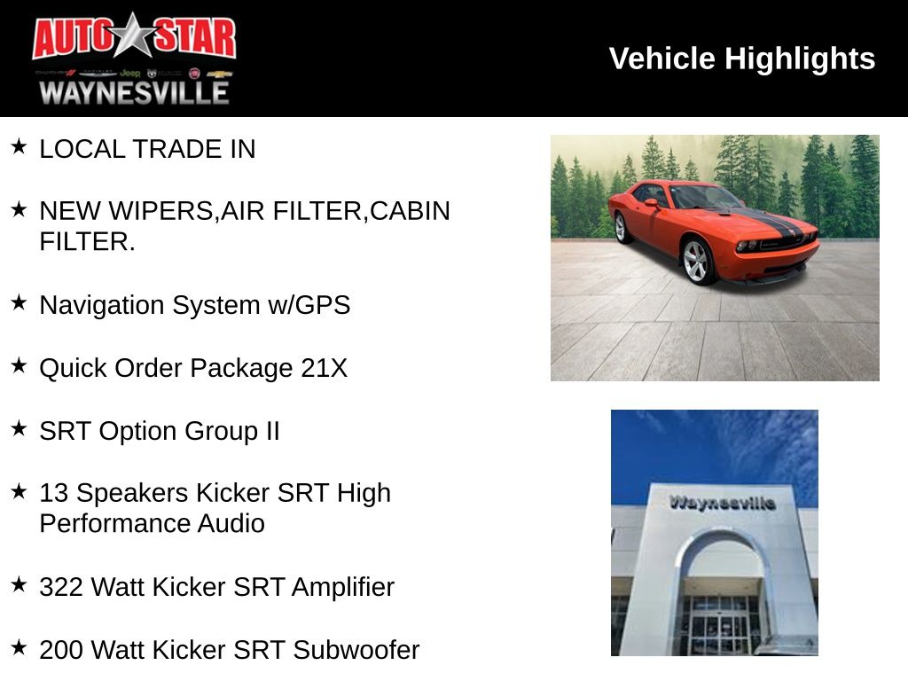 used 2009 Dodge Challenger car, priced at $22,900