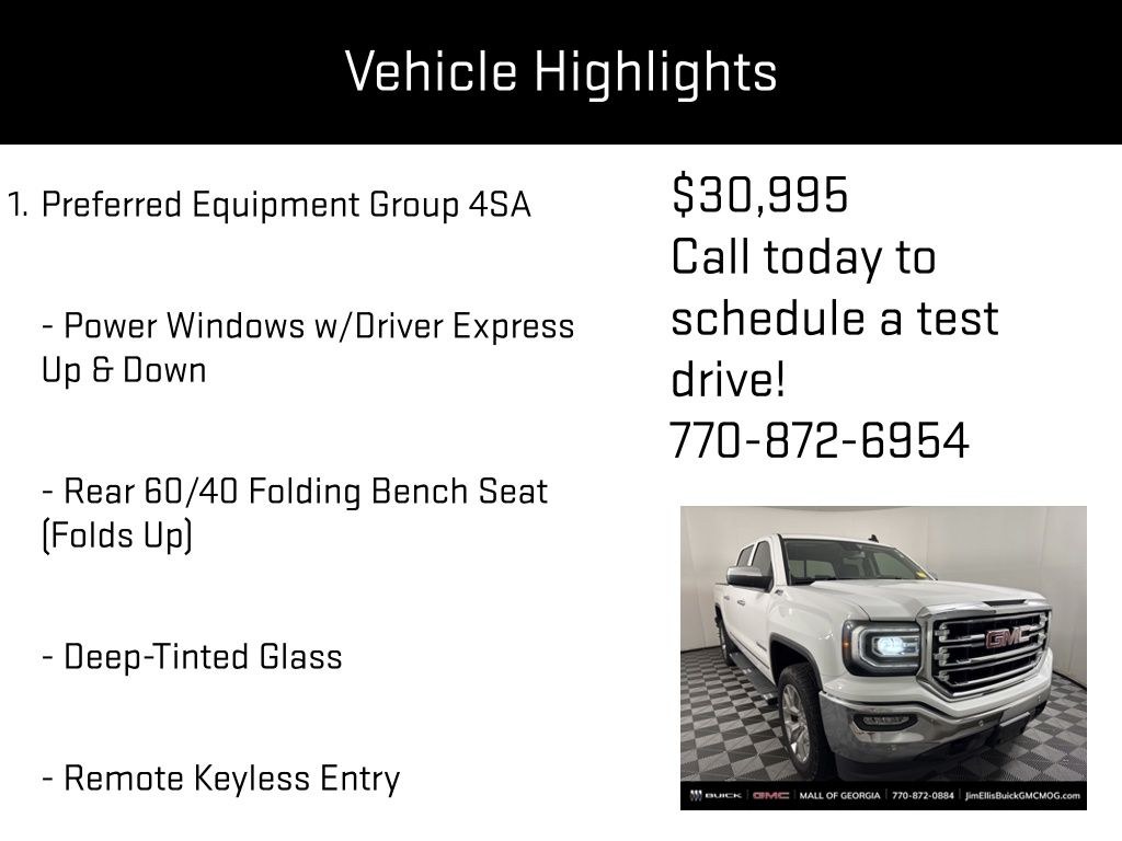 used 2018 GMC Sierra 1500 car, priced at $30,995