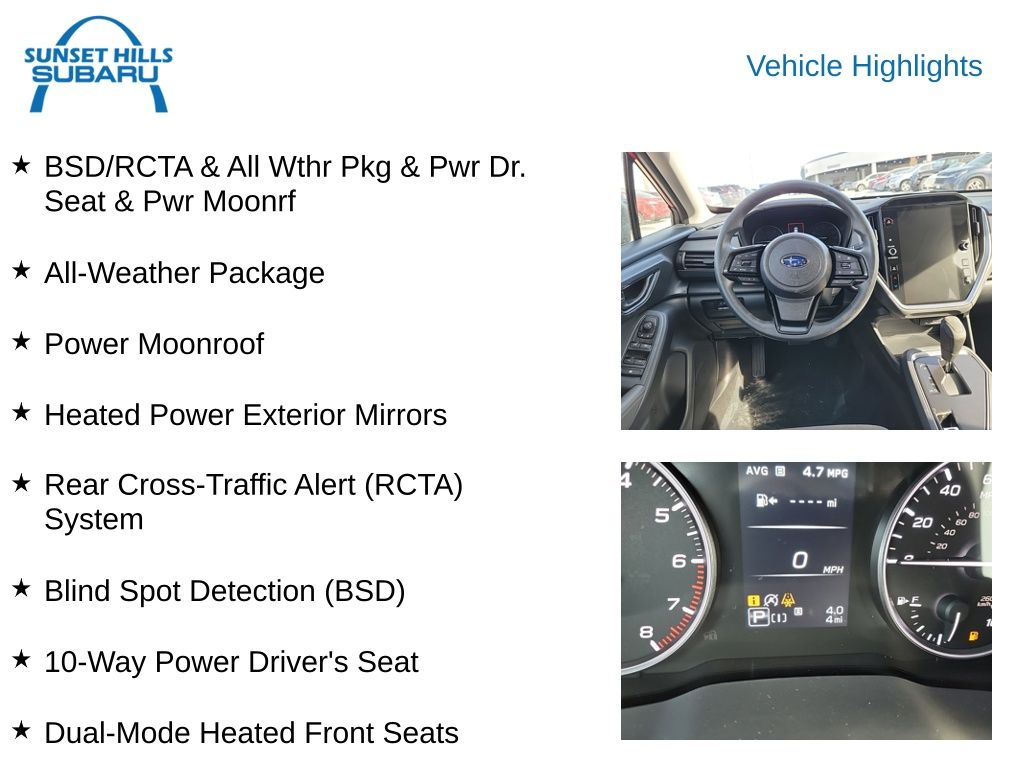 new 2025 Subaru Crosstrek car, priced at $29,386