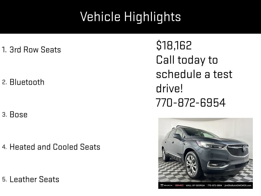 used 2018 Buick Enclave car, priced at $18,162