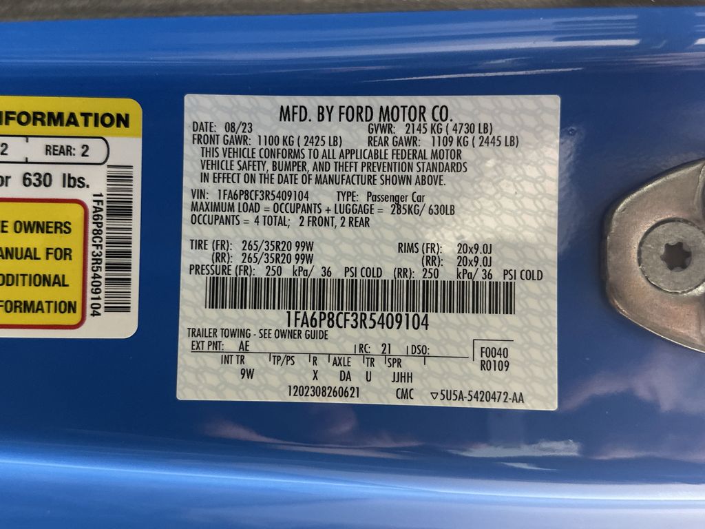 used 2024 Ford Mustang car, priced at $46,851