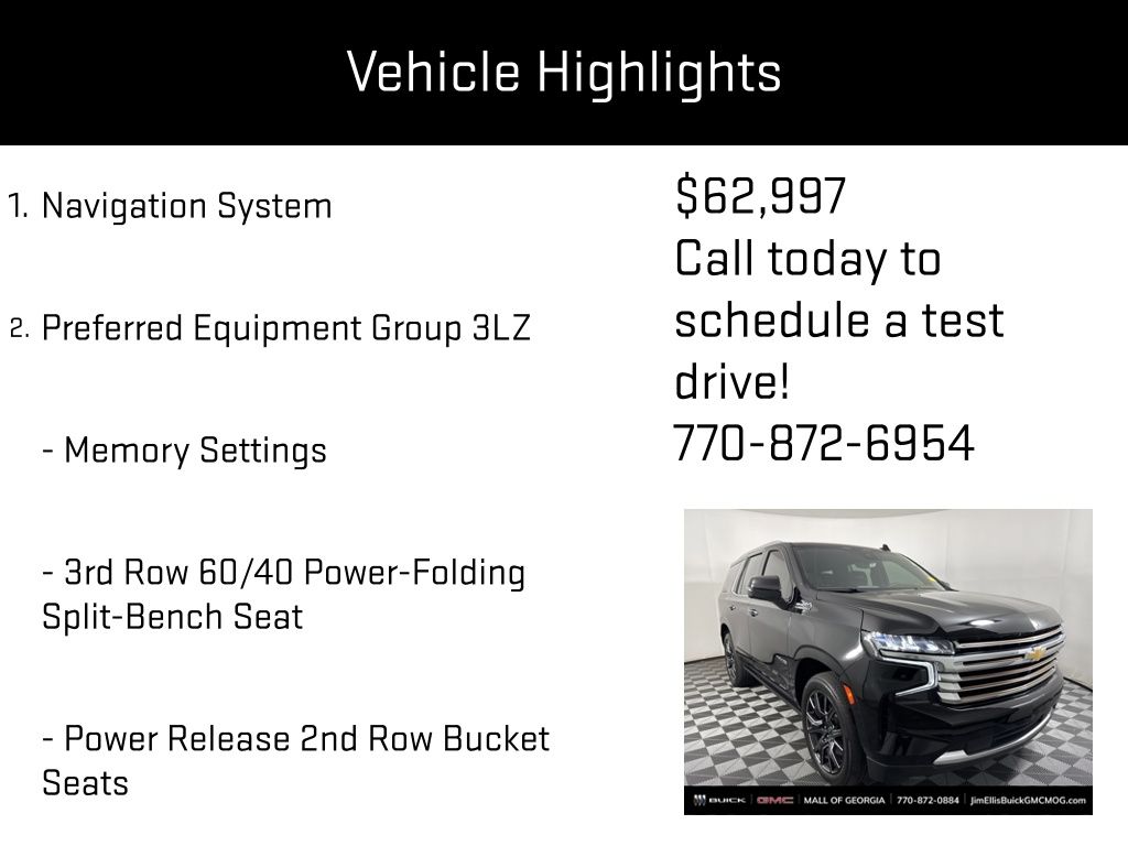 used 2023 Chevrolet Tahoe car, priced at $62,997