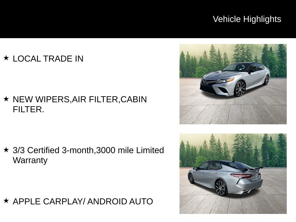 used 2020 Toyota Camry car, priced at $20,900