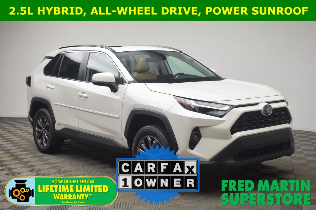 used 2022 Toyota RAV4 Hybrid car, priced at $34,000