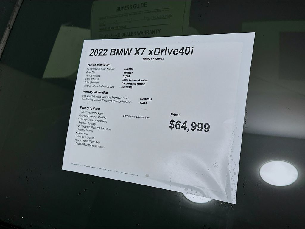 used 2022 BMW X7 car, priced at $56,999