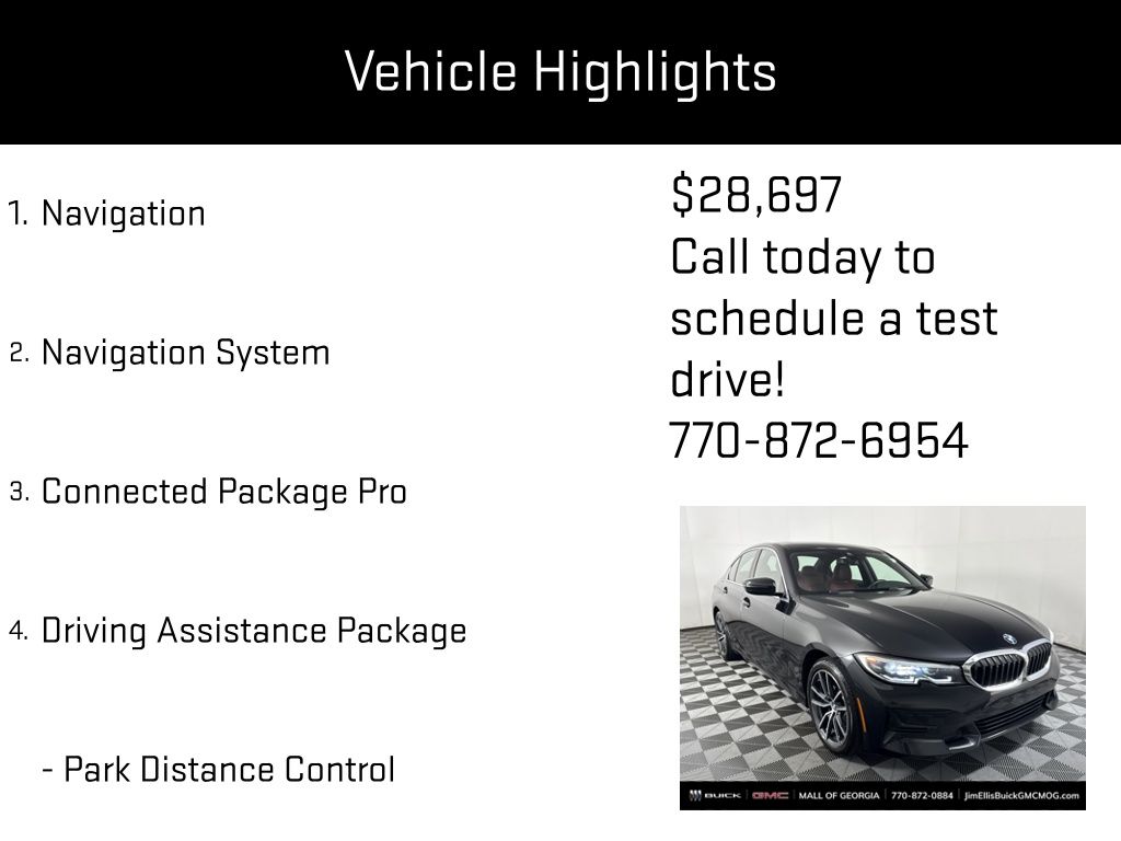 used 2022 BMW 3-Series car, priced at $28,697