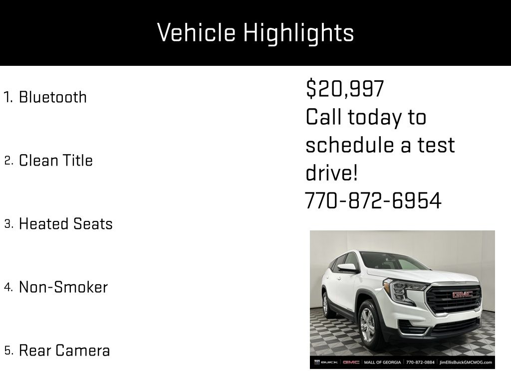 used 2024 GMC Terrain car, priced at $20,997