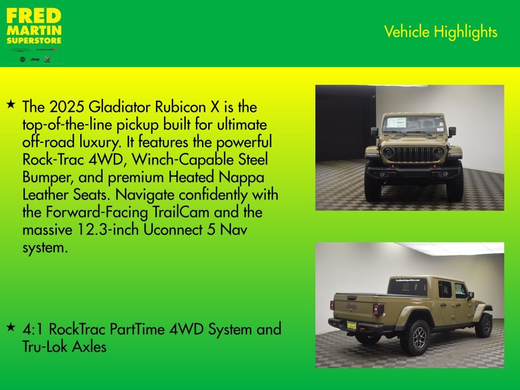 new 2025 Jeep Gladiator car, priced at $56,463