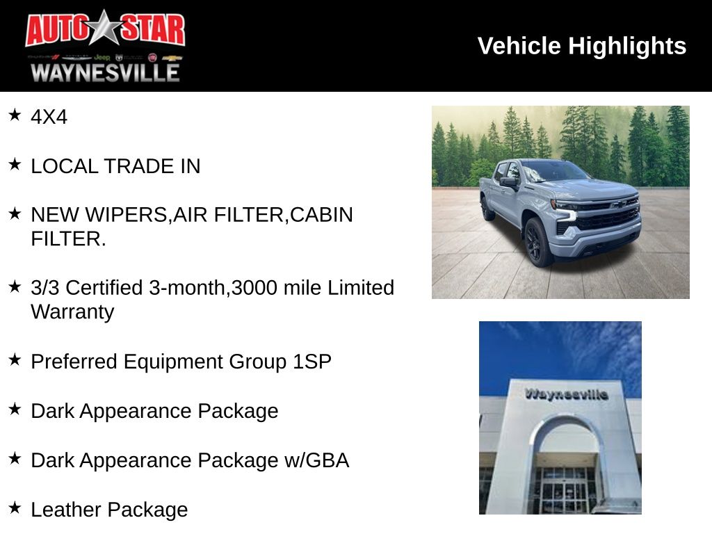 used 2024 Chevrolet Silverado 1500 car, priced at $50,500