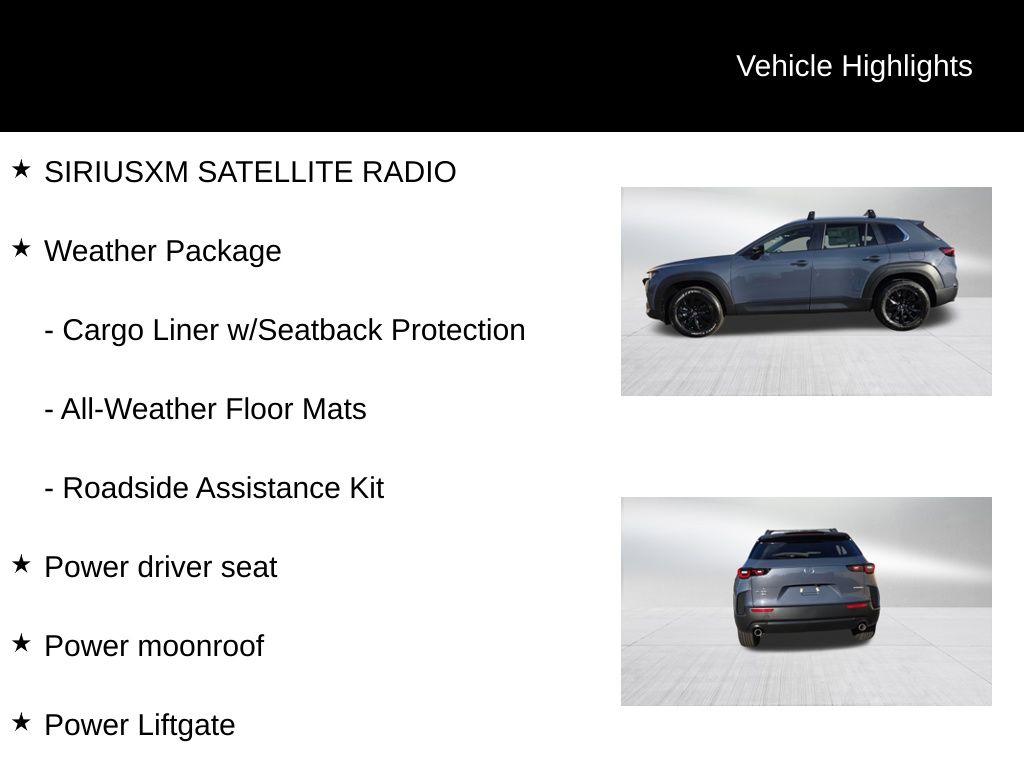 new 2025 Mazda CX-50 car, priced at $36,835
