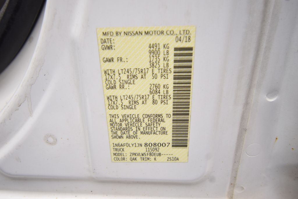 used 2018 Nissan NV3500 HD Cargo car, priced at $7,000