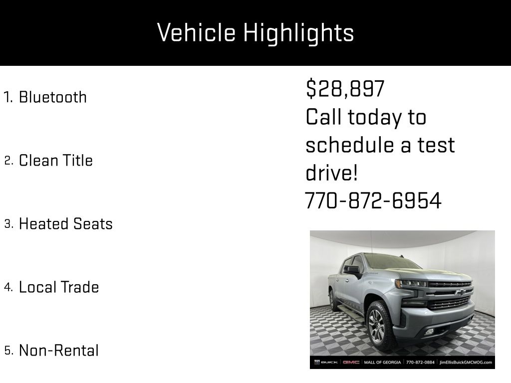 used 2020 Chevrolet Silverado 1500 car, priced at $28,897