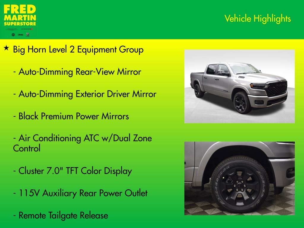 new 2025 Ram 1500 car, priced at $50,652