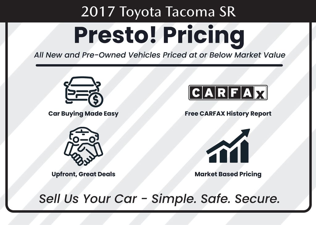 used 2017 Toyota Tacoma car, priced at $29,345