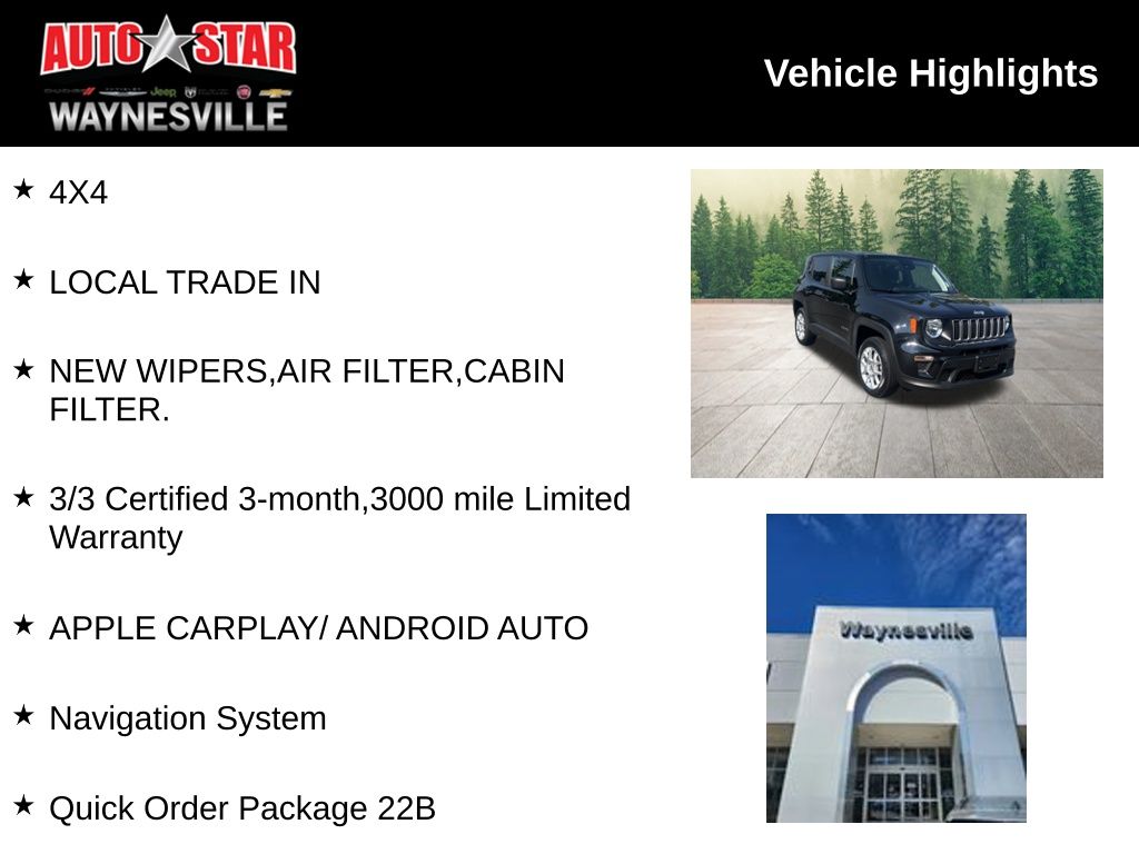 used 2023 Jeep Renegade car, priced at $19,900