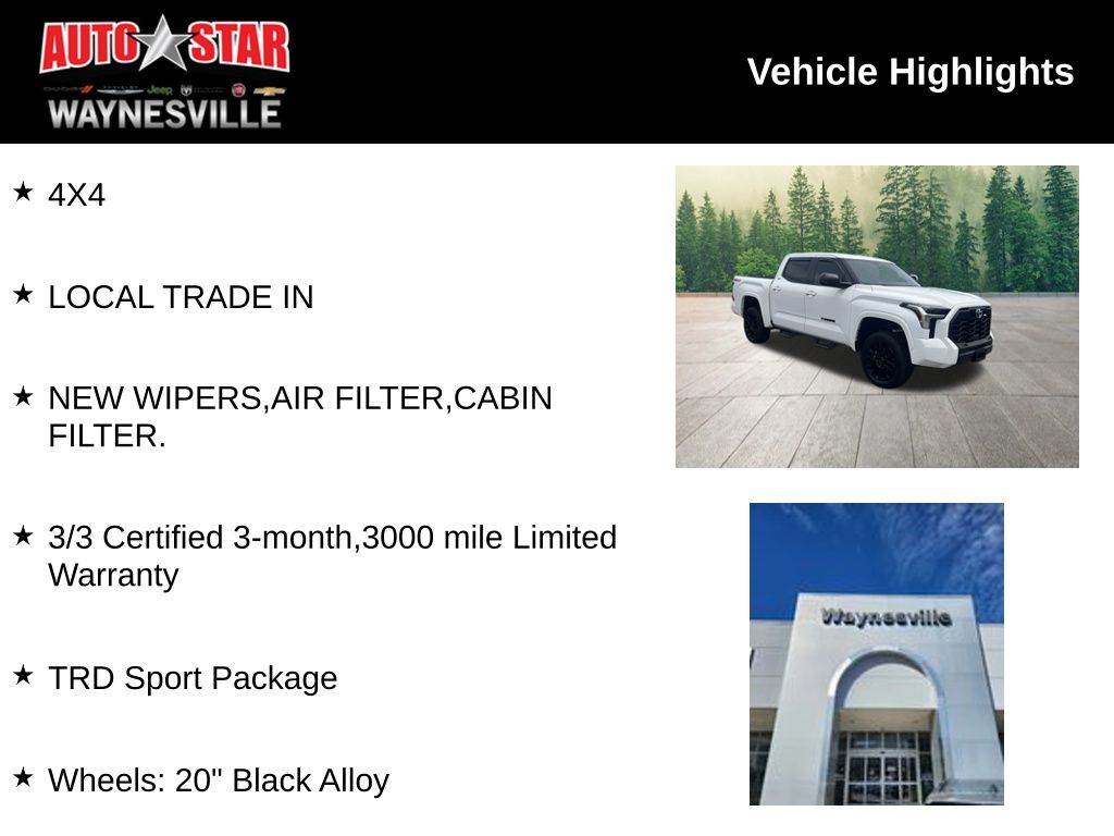 used 2024 Toyota Tundra car, priced at $46,500