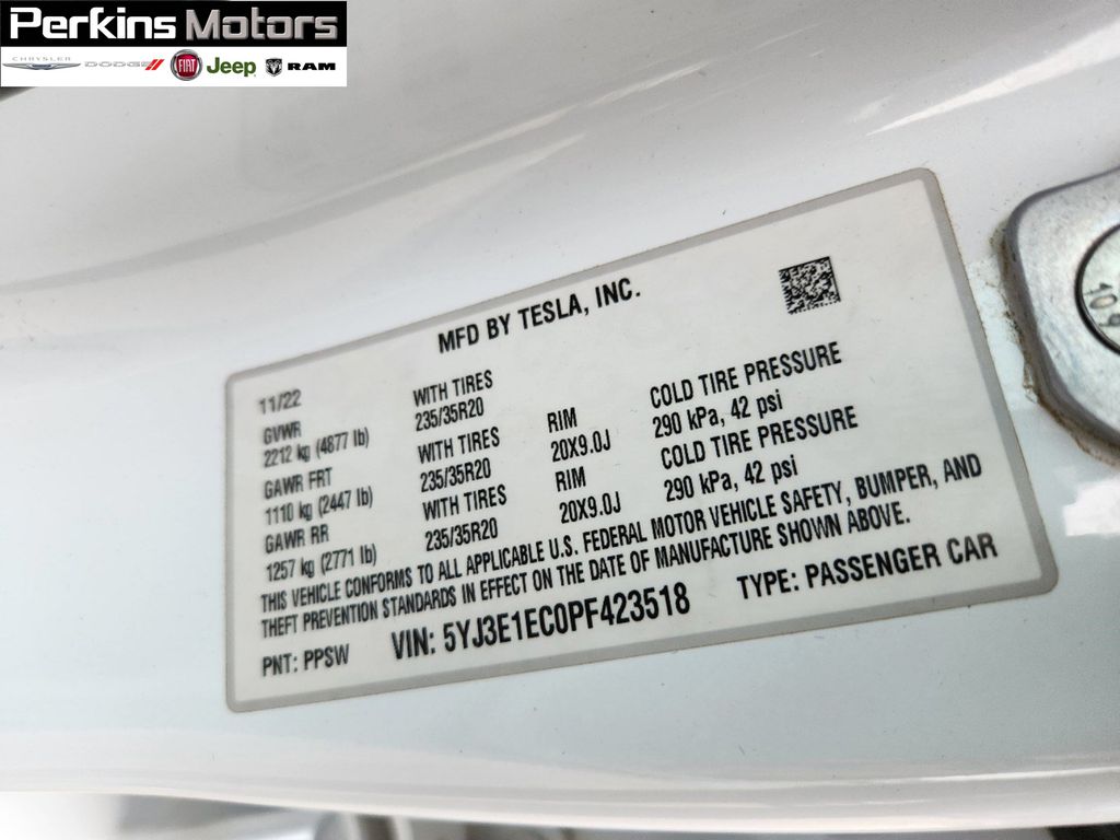 used 2023 Tesla Model 3 car, priced at $32,648