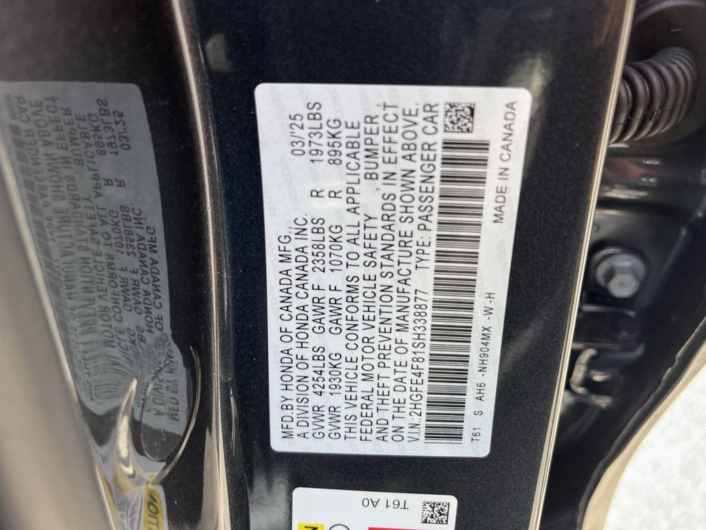 new 2025 Honda Civic Hybrid car, priced at $28,896