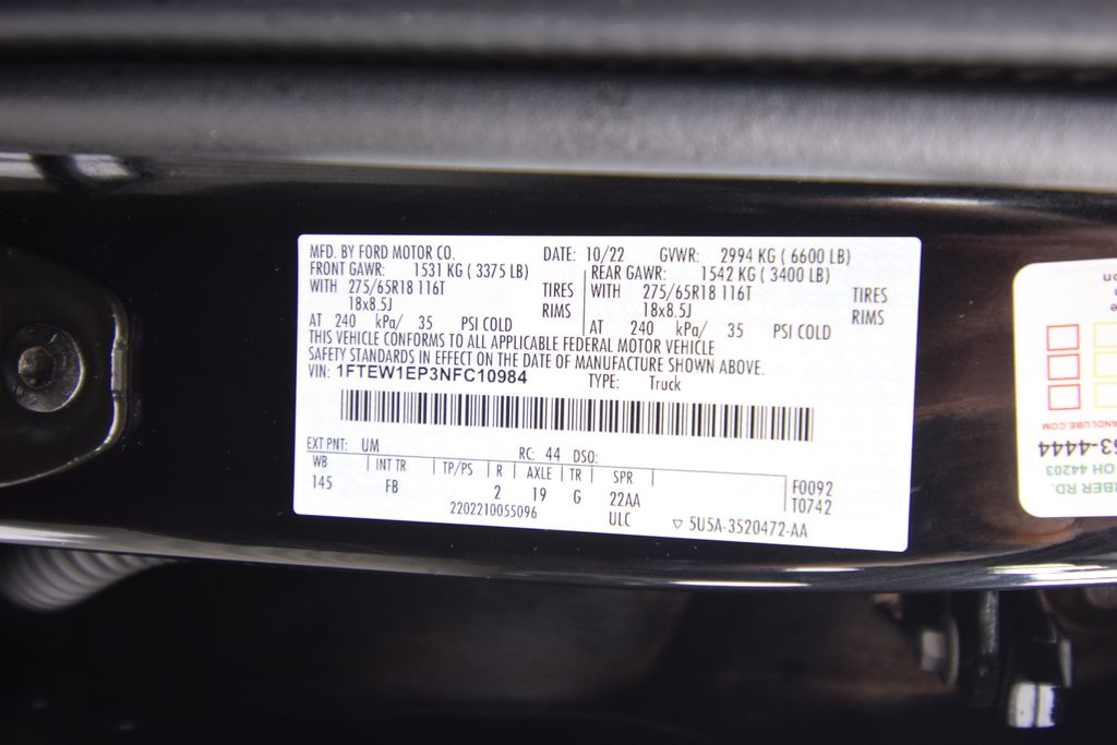 used 2022 Ford F-150 car, priced at $36,600