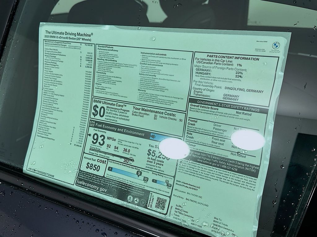 new 2025 BMW i5 car