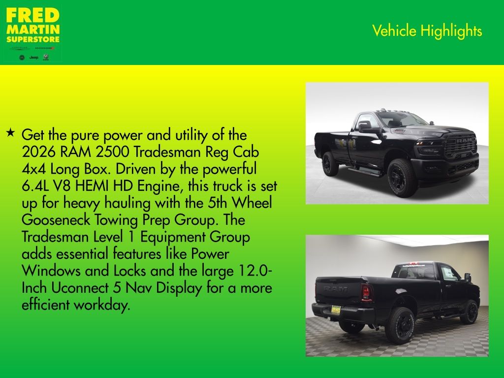 new 2026 Ram 2500 car, priced at $52,467