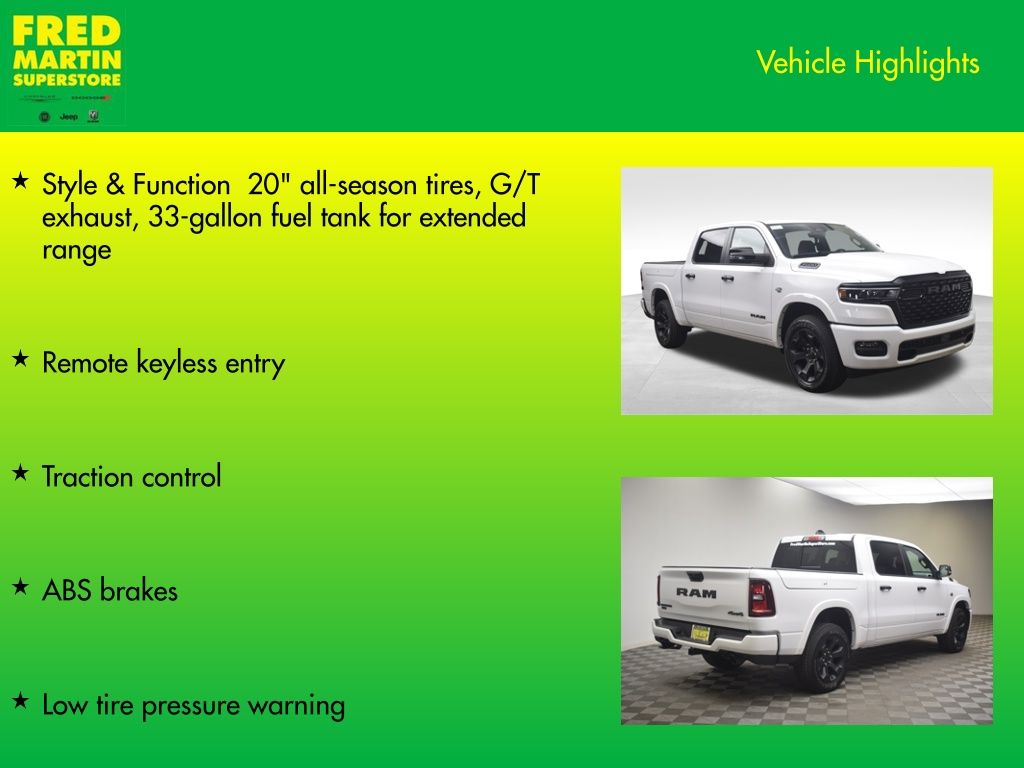 new 2026 Ram 1500 car, priced at $56,375