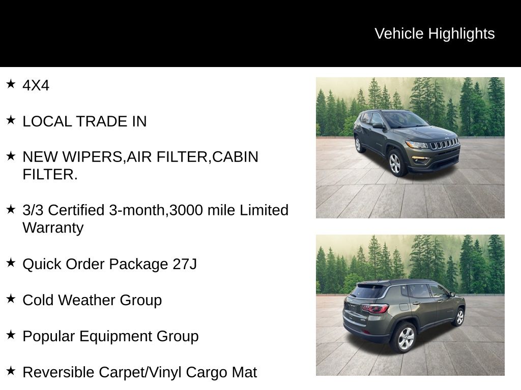 used 2018 Jeep Compass car, priced at $12,990