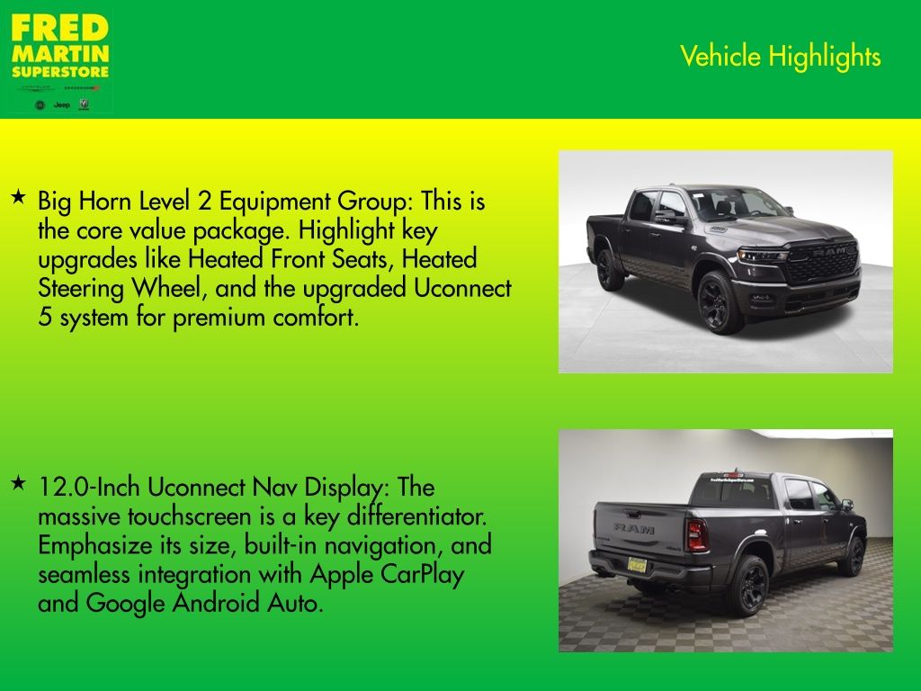 new 2026 Ram 1500 car, priced at $55,421