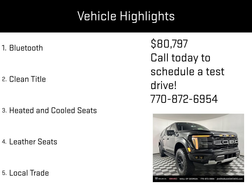 used 2024 Ford F-150 car, priced at $80,797
