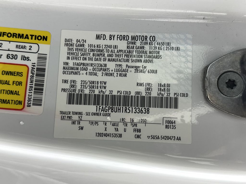 used 2024 Ford Mustang car, priced at $34,997