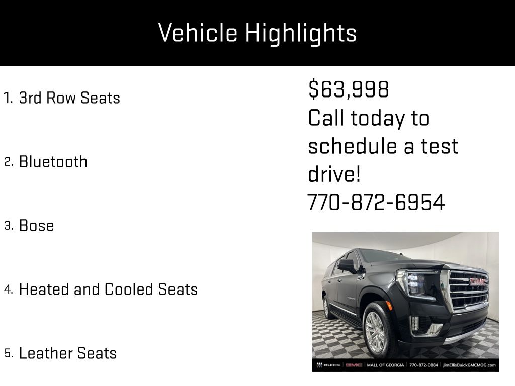 used 2023 GMC Yukon XL car, priced at $63,998