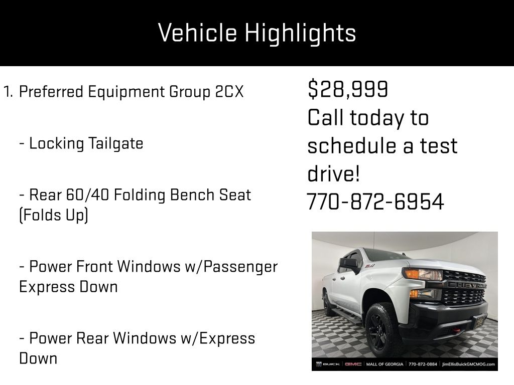 used 2020 Chevrolet Silverado 1500 car, priced at $28,999