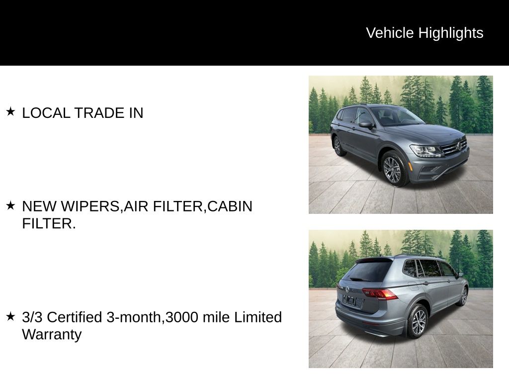 used 2021 Volkswagen Tiguan car, priced at $17,937
