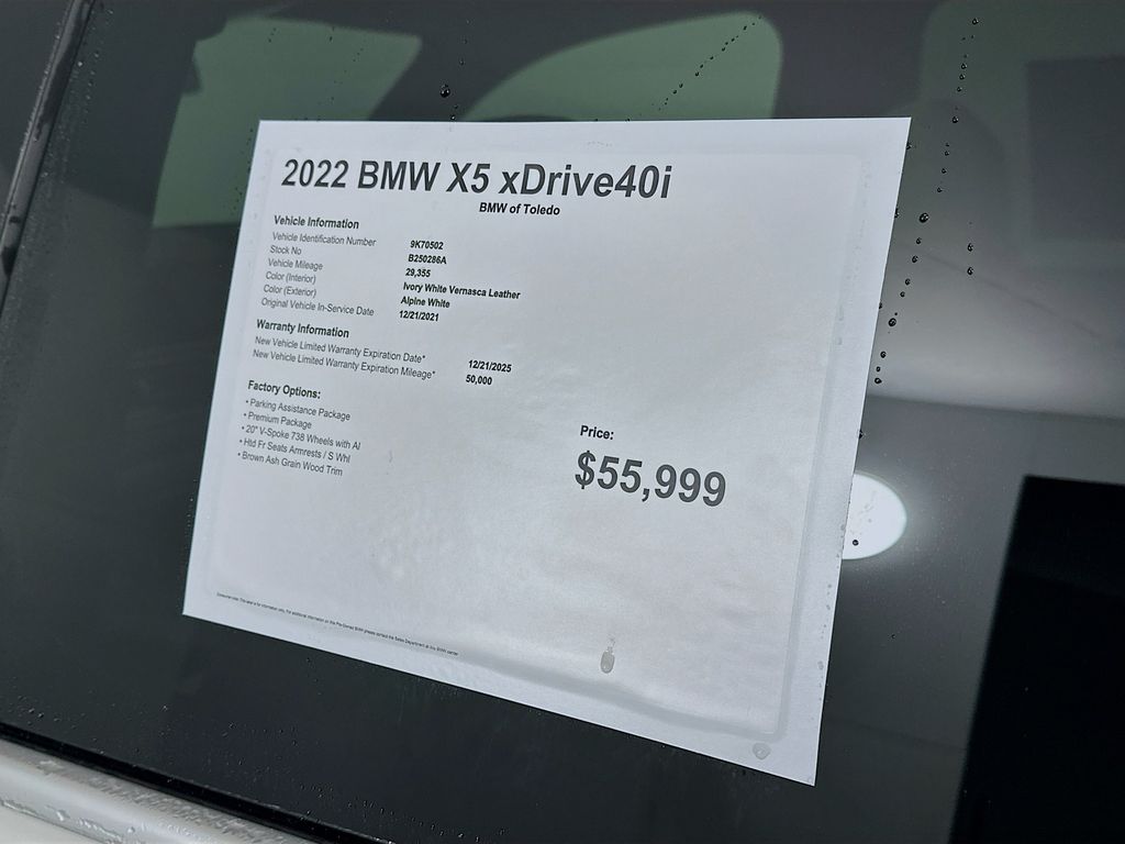 used 2022 BMW X5 car, priced at $46,999